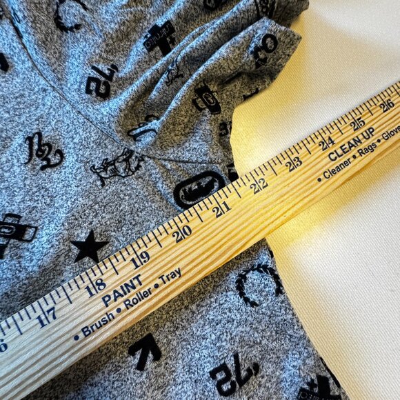 Ecko Unltd Tee Mens Large Gray All Over Logo Symbols Graphic Y2K - Picture 5 of 7